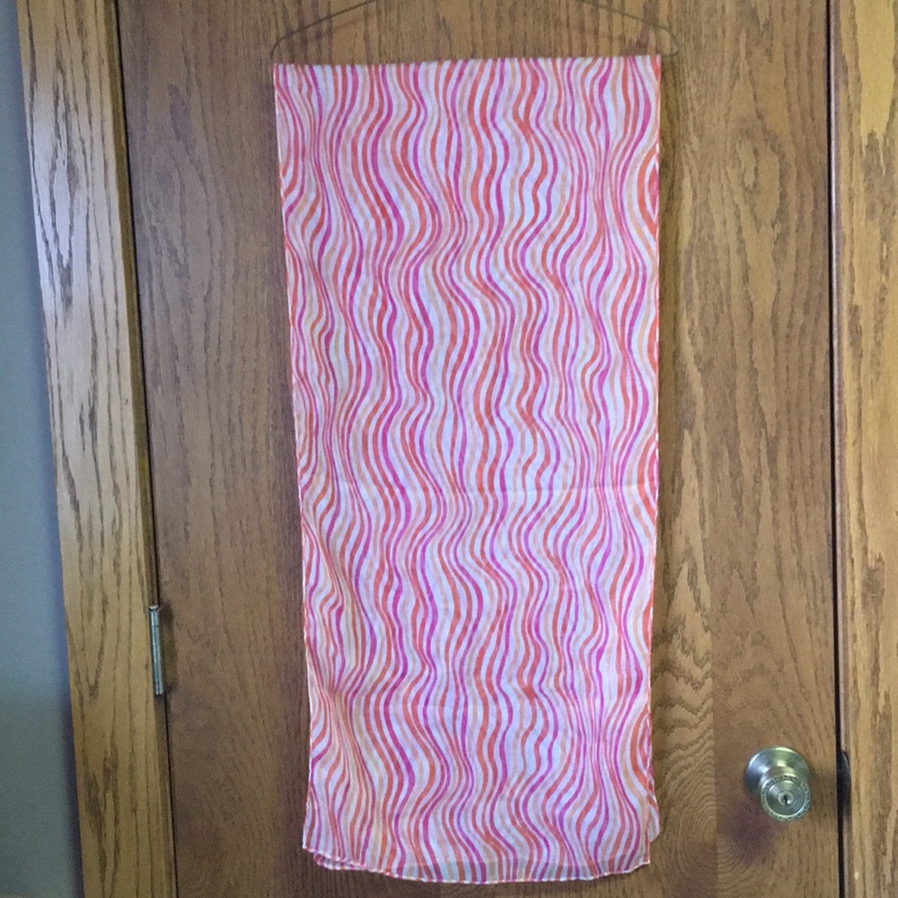 Coral Pink versatile swimsuit coverup or scarf